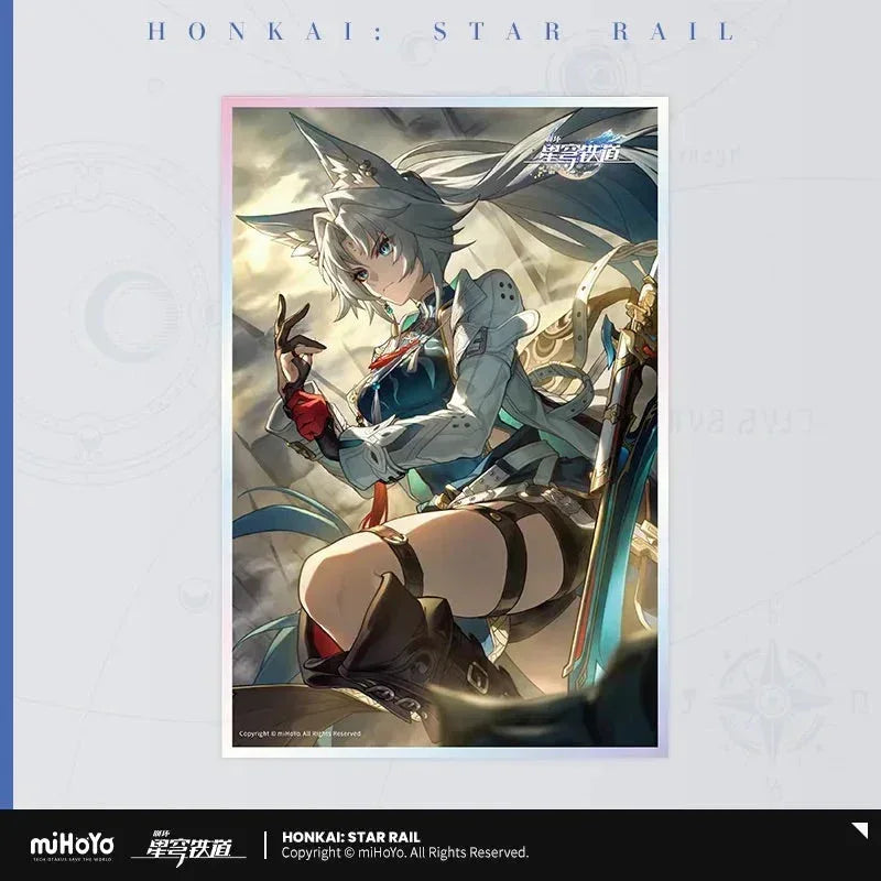 Honkai: Star Rail Light Cone Series Acrylic Shikishi Cardboard I Venture Forth to Hunt ACG Go Anime www.acg-go.com Anaxa, Argenti, Art Decor, Aventurine, Bailu, Black Swan, Blade, Cardboard, Castorice, Cipher, Dan Heng, Feixiao, Fu Xuan, Gepard, Huohuo, Hyacine, Kafka, Light Cone, Lingsha, Luka, Luocha, March 7th, Moze, Mydei, Rappa, Robin, Shikishi, Sparkle, Sushang, Tribbie, Yanqing, Yukong