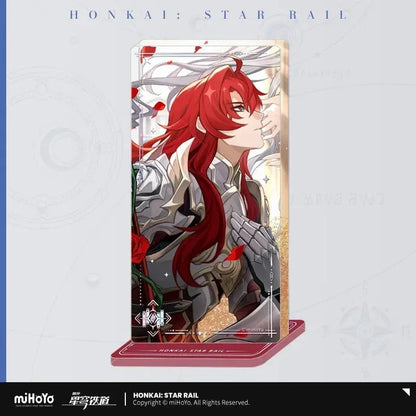 Honkai: Star Rail Light Cone Series Glitter Quicksand Acrylic Block Ornaments An Instant Before A Gaze ACG Go Anime www.acg-go.com Anaxa, Argenti, Art Decor, Aventurine, Black Swan, Blade, Castorice, Cipher, Dan Heng, Dan Heng • Imbibitor Lunae, Feixiao, Gepard, Himeko, Huohuo, Hyacine, Jing Yuan, Jingliu, Light Cone, Luka, Moze, Mydei, Ruan Mei, Seele, Sparkle, Stand, Tribbie