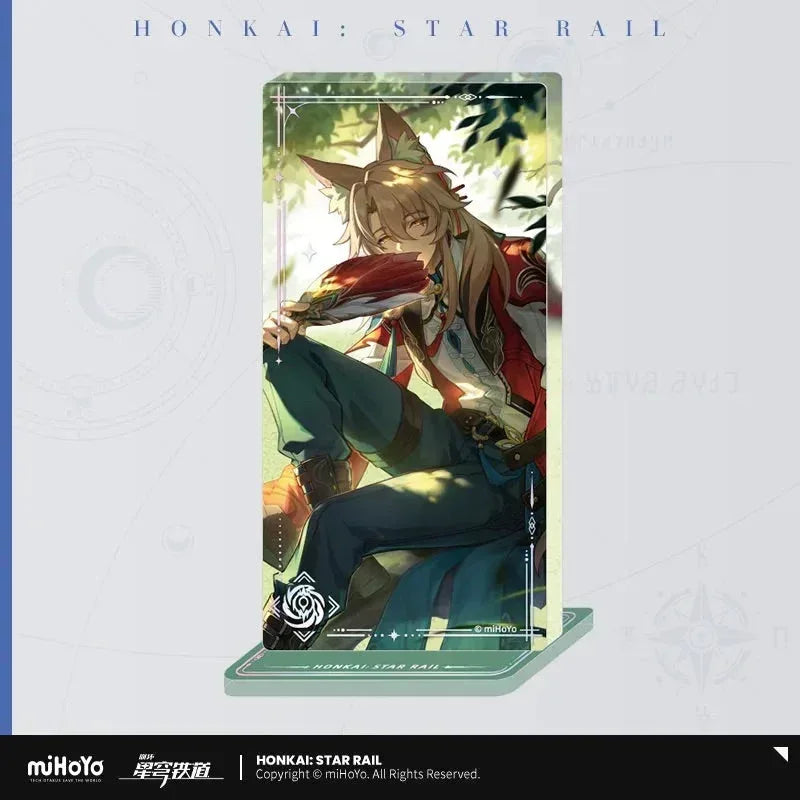 Honkai: Star Rail Light Cone Series Glitter Quicksand Acrylic Block Ornaments Those Many Springs ACG Go Anime www.acg-go.com Anaxa, Argenti, Art Decor, Aventurine, Black Swan, Blade, Castorice, Cipher, Dan Heng, Dan Heng • Imbibitor Lunae, Feixiao, Gepard, Himeko, Huohuo, Hyacine, Jing Yuan, Jingliu, Light Cone, Luka, Moze, Mydei, Ruan Mei, Seele, Sparkle, Stand, Tribbie