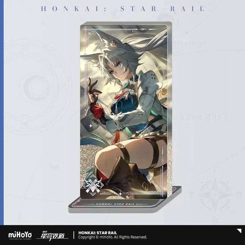 Honkai: Star Rail Light Cone Series Glitter Quicksand Acrylic Block Ornaments I Venture Forth to Hunt ACG Go Anime www.acg-go.com Anaxa, Argenti, Art Decor, Aventurine, Black Swan, Blade, Castorice, Cipher, Dan Heng, Dan Heng • Imbibitor Lunae, Feixiao, Gepard, Himeko, Huohuo, Hyacine, Jing Yuan, Jingliu, Light Cone, Luka, Moze, Mydei, Ruan Mei, Seele, Sparkle, Stand, Tribbie