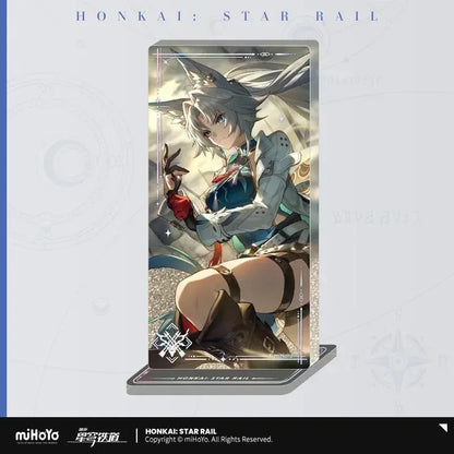 Honkai: Star Rail Light Cone Series Glitter Quicksand Acrylic Block Ornaments I Venture Forth to Hunt ACG Go Anime www.acg-go.com Anaxa, Argenti, Art Decor, Aventurine, Black Swan, Blade, Castorice, Cipher, Dan Heng, Dan Heng • Imbibitor Lunae, Feixiao, Gepard, Himeko, Huohuo, Hyacine, Jing Yuan, Jingliu, Light Cone, Luka, Moze, Mydei, Ruan Mei, Seele, Sparkle, Stand, Tribbie