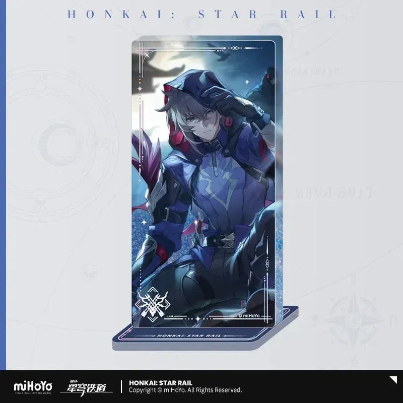 Honkai: Star Rail Light Cone Series Glitter Quicksand Acrylic Block Ornaments Shadowed by Night ACG Go Anime www.acg-go.com Anaxa, Argenti, Art Decor, Aventurine, Black Swan, Blade, Castorice, Cipher, Dan Heng, Dan Heng • Imbibitor Lunae, Feixiao, Gepard, Himeko, Huohuo, Hyacine, Jing Yuan, Jingliu, Light Cone, Luka, Moze, Mydei, Ruan Mei, Seele, Sparkle, Stand, Tribbie