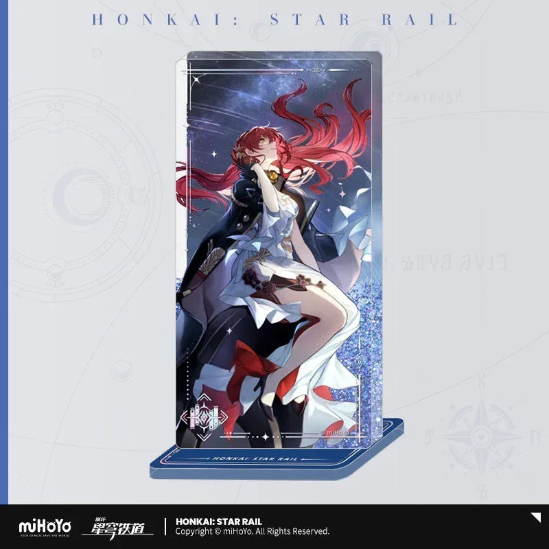 Honkai: Star Rail Light Cone Series Glitter Quicksand Acrylic Block Ornaments Night on the Milky Way ACG Go Anime www.acg-go.com Anaxa, Argenti, Art Decor, Aventurine, Black Swan, Blade, Castorice, Cipher, Dan Heng, Dan Heng • Imbibitor Lunae, Feixiao, Gepard, Himeko, Huohuo, Hyacine, Jing Yuan, Jingliu, Light Cone, Luka, Moze, Mydei, Ruan Mei, Seele, Sparkle, Stand, Tribbie