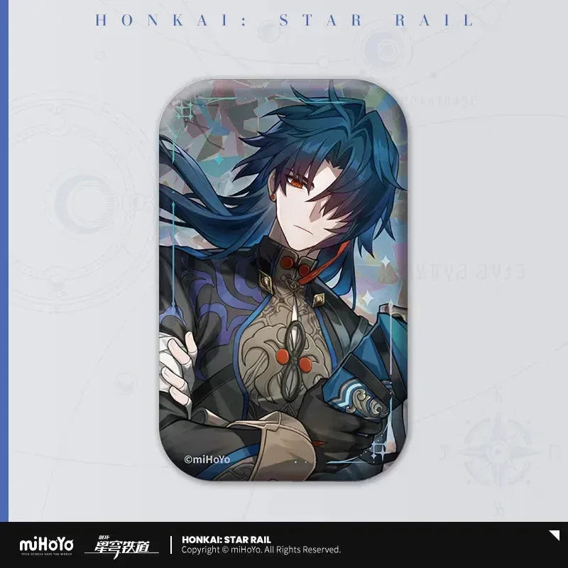 Honkai: Star Rail Light Cone Series Rectangular Tinplate Badge The Unreachable Side ACG Go Anime www.acg-go.com Anaxa, Argenti, Arlan, Aventurine, Badge, Bailu, Black Swan, Blade, Castorice, Cipher, Dan Heng, Dan Heng & Blade, Feixiao, Fu Xuan, Gallagher, Gepard, Himeko, Huohuo, Hyacine, Jing Yuan, Kafka, Light Cone, Lingsha, Luka, Luocha, March 7th, Moze, Mydei, Rappa, Seele, Silver Wolf, Sparkle, Sushang, Topaz, Tribbie, Yanqing, Yukong
