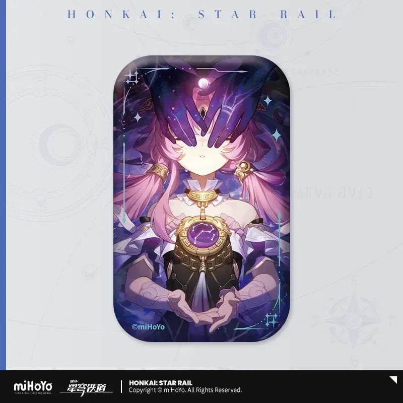 Honkai: Star Rail Light Cone Series Rectangular Tinplate Badge She Already Shut Her Eyes ACG Go Anime www.acg-go.com Anaxa, Argenti, Arlan, Aventurine, Badge, Bailu, Black Swan, Blade, Castorice, Cipher, Dan Heng, Dan Heng & Blade, Feixiao, Fu Xuan, Gallagher, Gepard, Himeko, Huohuo, Hyacine, Jing Yuan, Kafka, Light Cone, Lingsha, Luka, Luocha, March 7th, Moze, Mydei, Rappa, Seele, Silver Wolf, Sparkle, Sushang, Topaz, Tribbie, Yanqing, Yukong