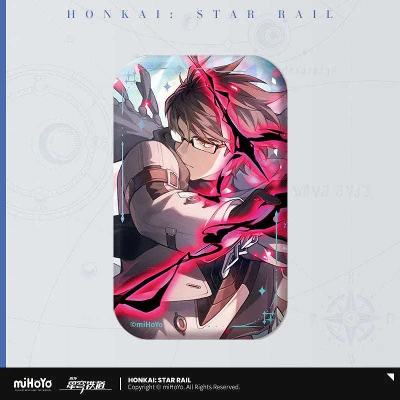 Honkai: Star Rail Light Cone Series Rectangular Tinplate Badge In the Name of the World ACG Go Anime www.acg-go.com Anaxa, Argenti, Arlan, Aventurine, Badge, Bailu, Black Swan, Blade, Castorice, Cipher, Dan Heng, Dan Heng & Blade, Feixiao, Fu Xuan, Gallagher, Gepard, Himeko, Huohuo, Hyacine, Jing Yuan, Kafka, Light Cone, Lingsha, Luka, Luocha, March 7th, Moze, Mydei, Rappa, Seele, Silver Wolf, Sparkle, Sushang, Topaz, Tribbie, Yanqing, Yukong