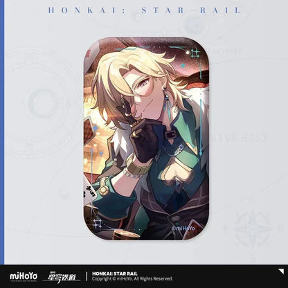 Honkai: Star Rail Light Cone Series Rectangular Tinplate Badge Inherently Unjust Destiny ACG Go Anime www.acg-go.com Anaxa, Argenti, Arlan, Aventurine, Badge, Bailu, Black Swan, Blade, Castorice, Cipher, Dan Heng, Dan Heng & Blade, Feixiao, Fu Xuan, Gallagher, Gepard, Himeko, Huohuo, Hyacine, Jing Yuan, Kafka, Light Cone, Lingsha, Luka, Luocha, March 7th, Moze, Mydei, Rappa, Seele, Silver Wolf, Sparkle, Sushang, Topaz, Tribbie, Yanqing, Yukong