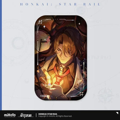 Honkai: Star Rail Light Cone Series Rectangular Tinplate Badge What Is Real ACG Go Anime www.acg-go.com Anaxa, Argenti, Arlan, Aventurine, Badge, Bailu, Black Swan, Blade, Castorice, Cipher, Dan Heng, Dan Heng & Blade, Feixiao, Fu Xuan, Gallagher, Gepard, Himeko, Huohuo, Hyacine, Jing Yuan, Kafka, Light Cone, Lingsha, Luka, Luocha, March 7th, Moze, Mydei, Rappa, Seele, Silver Wolf, Sparkle, Sushang, Topaz, Tribbie, Yanqing, Yukong