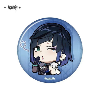 Genshin Impact Liyue Chibi Emojis Series Badge Yelan ACG Go Anime www.acg-go.com Badge, Baizhu, Gaming, Jiaming, Lanyan, Liyue, Ningguang, Shenhe, Xiangling, Xianyun, Xiao, Xingqiu, Yaoyao, Yelan, Yunjin, Zhongli, Zibai