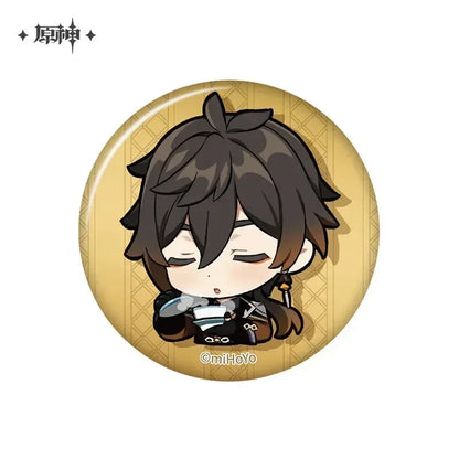 Genshin Impact Liyue Chibi Emojis Series Badge Zhongli ACG Go Anime www.acg-go.com Badge, Baizhu, Gaming, Jiaming, Lanyan, Liyue, Ningguang, Shenhe, Xiangling, Xianyun, Xiao, Xingqiu, Yaoyao, Yelan, Yunjin, Zhongli, Zibai