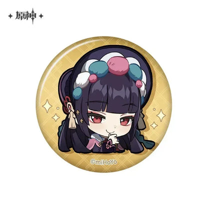 Genshin Impact Liyue Chibi Emojis Series Badge Yun Jin ACG Go Anime www.acg-go.com Badge, Baizhu, Gaming, Jiaming, Lanyan, Liyue, Ningguang, Shenhe, Xiangling, Xianyun, Xiao, Xingqiu, Yaoyao, Yelan, Yunjin, Zhongli, Zibai