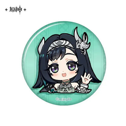 Genshin Impact Liyue Chibi Emojis Series Badge Lanyan ACG Go Anime www.acg-go.com Badge, Baizhu, Gaming, Jiaming, Lanyan, Liyue, Ningguang, Shenhe, Xiangling, Xianyun, Xiao, Xingqiu, Yaoyao, Yelan, Yunjin, Zhongli, Zibai