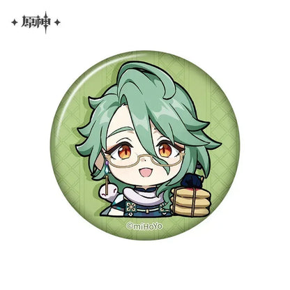Genshin Impact Liyue Chibi Emojis Series Badge Baizhu ACG Go Anime www.acg-go.com Badge, Baizhu, Gaming, Jiaming, Lanyan, Liyue, Ningguang, Shenhe, Xiangling, Xianyun, Xiao, Xingqiu, Yaoyao, Yelan, Yunjin, Zhongli, Zibai
