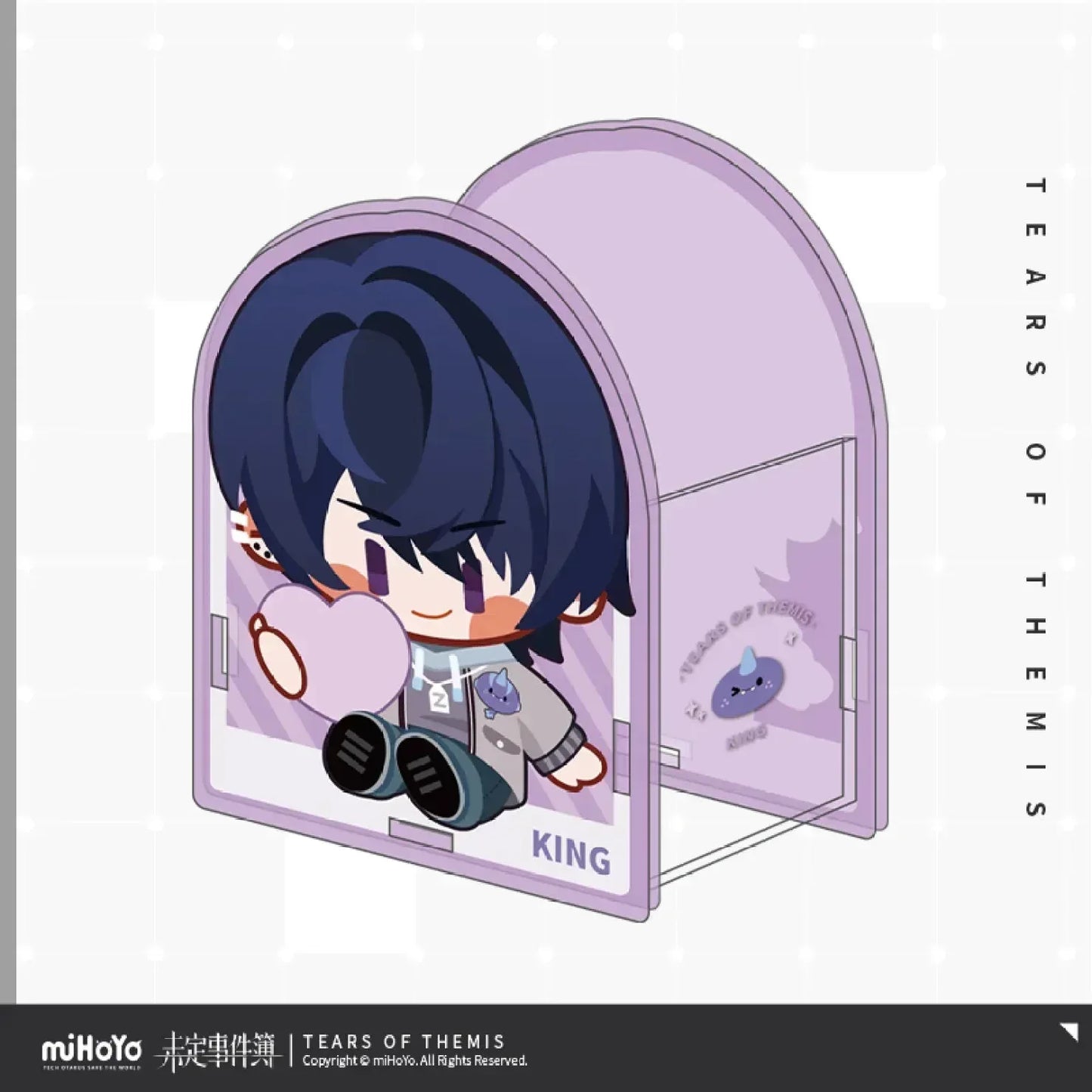 Tears of Themis Mi Yu Xun Xin Series Chibi Acrylic Pen Container Marius von Hagen ACG Go Anime www.acg-go.com Artem Wing, Luke Pearce, Marius von Hagen, Stationary, Tears of Themis, Vyn Richter