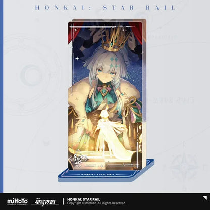 Honkai: Star Rail Light Cone Series Glitter Quicksand Acrylic Block Ornaments Epoch Etched in Golden Blood ACG Go Anime www.acg-go.com Anaxa, Argenti, Art Decor, Aventurine, Black Swan, Blade, Castorice, Cipher, Dan Heng, Dan Heng • Imbibitor Lunae, Feixiao, Gepard, Himeko, Huohuo, Hyacine, Jing Yuan, Jingliu, Light Cone, Luka, Moze, Mydei, Ruan Mei, Seele, Sparkle, Stand, Tribbie