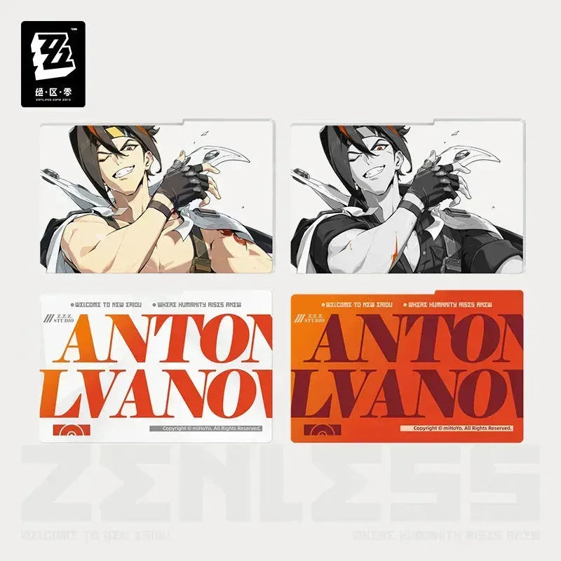 Zenless Zone Zero Mindscape Cinema Series Framed Acrylic Insert Set Belobog Heavy Industries Anton Ivanov / Inserts only ACG Go Anime www.acg-go.com Anton Ivanov, Art Decor, Ben Bigger, Grace Howard, Koleda Belobog