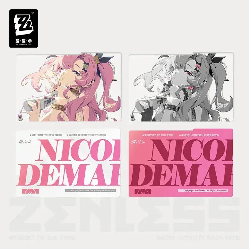 Zenless Zone Zero Mindscape Cinema Series Framed Acrylic Insert Set Cunning Hares Nicole Demara / Inserts Only ACG Go Anime www.acg-go.com Anby Demara, Art Decor, Billy Kid, Nekomiya Mana, Nicole Demara