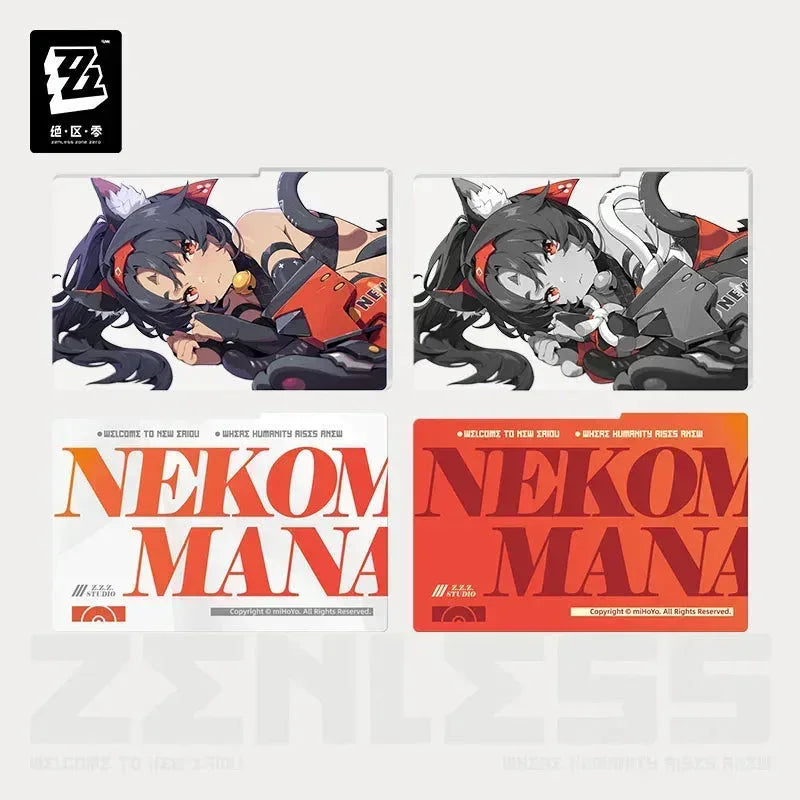 Zenless Zone Zero Mindscape Cinema Series Framed Acrylic Insert Set Cunning Hares Nekomiya Mana / Inserts Only ACG Go Anime www.acg-go.com Anby Demara, Art Decor, Billy Kid, Nekomiya Mana, Nicole Demara