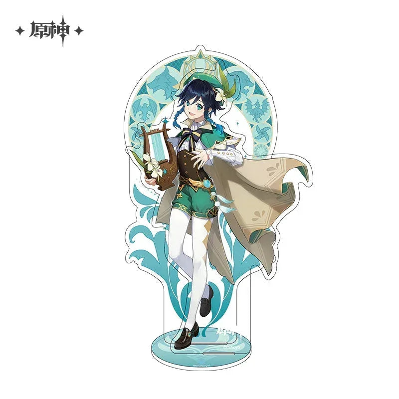 Genshin Impact Mondstadt Character Stand Venti ACG Go Anime www.acg-go.com Albedo, Amber, Barbara, Bennett, Character Artwork, Dahlia, Diluc, Diona, Eula, Fischl, Jean, Kaeya, Klee, Lisa, Mika, Mona, Noelle, Razor, Rosaria, Stand, Sucrose, Venti