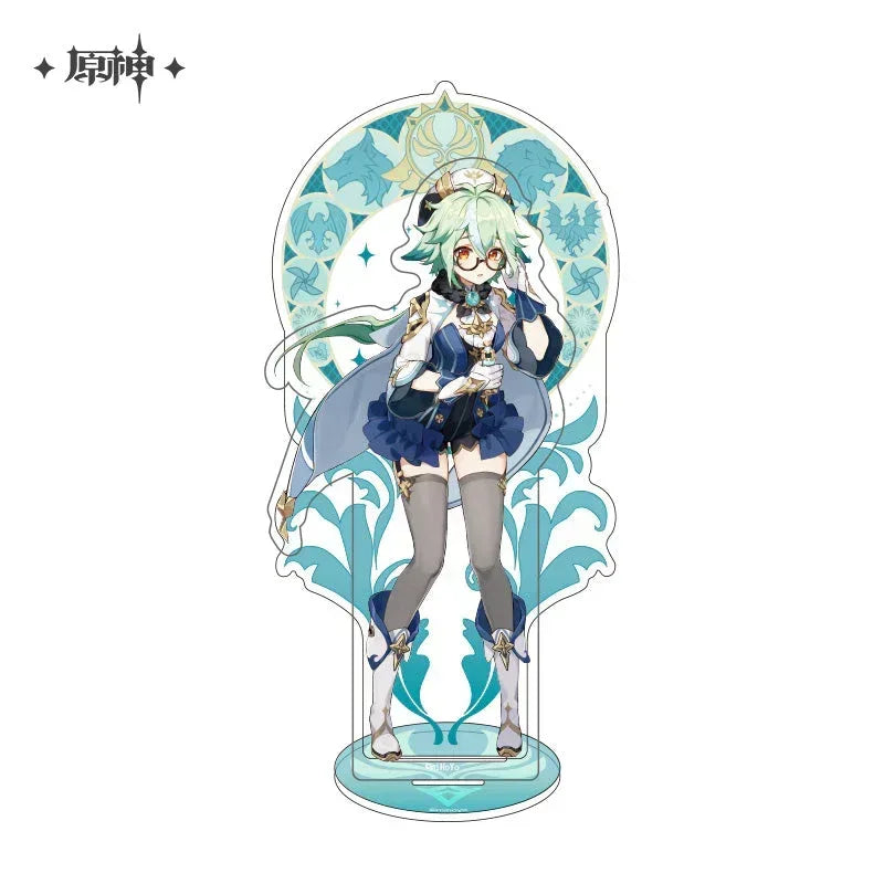 Genshin Impact Mondstadt Character Stand Sucrose ACG Go Anime www.acg-go.com Albedo, Amber, Barbara, Bennett, Character Artwork, Dahlia, Diluc, Diona, Eula, Fischl, Jean, Kaeya, Klee, Lisa, Mika, Mona, Noelle, Razor, Rosaria, Stand, Sucrose, Venti