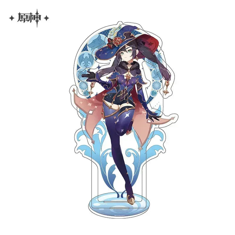 Genshin Impact Mondstadt Character Stand Mona ACG Go Anime www.acg-go.com Albedo, Amber, Barbara, Bennett, Character Artwork, Dahlia, Diluc, Diona, Eula, Fischl, Jean, Kaeya, Klee, Lisa, Mika, Mona, Noelle, Razor, Rosaria, Stand, Sucrose, Venti