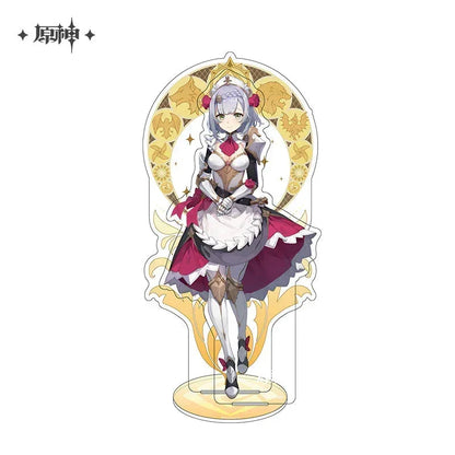Genshin Impact Mondstadt Character Stand Noelle ACG Go Anime www.acg-go.com Albedo, Amber, Barbara, Bennett, Character Artwork, Dahlia, Diluc, Diona, Eula, Fischl, Jean, Kaeya, Klee, Lisa, Mika, Mona, Noelle, Razor, Rosaria, Stand, Sucrose, Venti