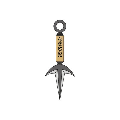 Naruto Metal Badge The Forth Kunai ACG Go Anime www.acg-go.com Badge
