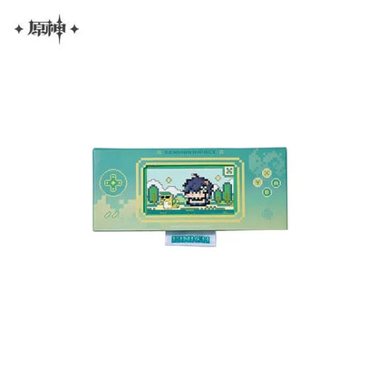 Genshin Impact Natlan Colorful Pixels Series Kinich Merch Metal Badge ACG Go Anime www.acg-go.com Art Decor, Badge, Bag, Cable, Electronics, Keycap, Kinich, Mouse, Mouse Pad
