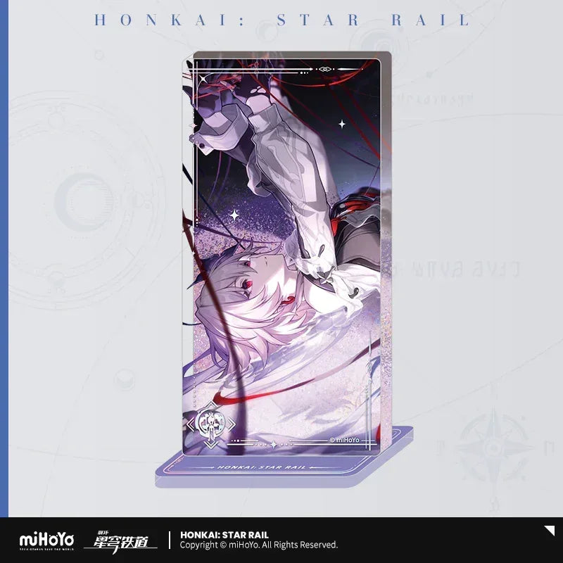 Honkai: Star Rail Light Cone Series Glitter Quicksand Acrylic Block Ornaments To Evernight's Stars ACG Go Anime www.acg-go.com Anaxa, Argenti, Art Decor, Aventurine, Black Swan, Blade, Castorice, Cipher, Dan Heng, Dan Heng • Imbibitor Lunae, Feixiao, Gepard, Himeko, Huohuo, Hyacine, Jing Yuan, Jingliu, Light Cone, Luka, Moze, Mydei, Ruan Mei, Seele, Sparkle, Stand, Tribbie