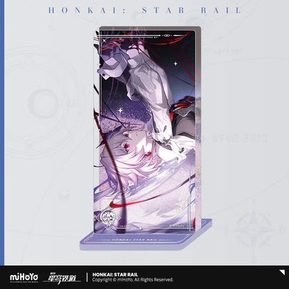 Honkai: Star Rail Light Cone Series Glitter Quicksand Acrylic Block Ornaments To Evernight's Stars ACG Go Anime www.acg-go.com Anaxa, Argenti, Art Decor, Aventurine, Black Swan, Blade, Castorice, Cipher, Dan Heng, Dan Heng • Imbibitor Lunae, Feixiao, Gepard, Himeko, Huohuo, Hyacine, Jing Yuan, Jingliu, Light Cone, Luka, Moze, Mydei, Ruan Mei, Seele, Sparkle, Stand, Tribbie
