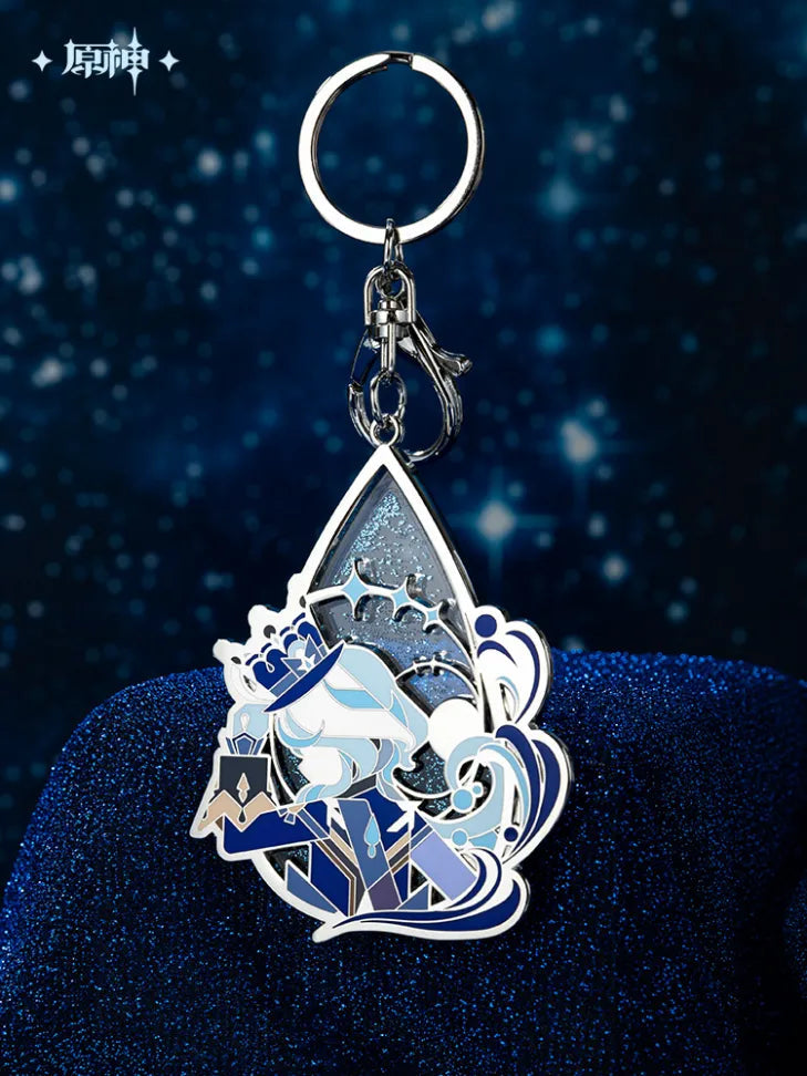 Furina Stage Focus Quicksand Metal Keychain