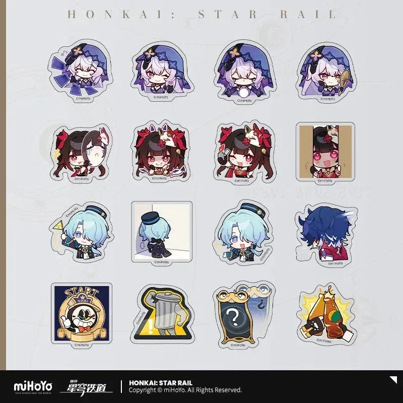 Honkai: Star Rail Pom-Pom Exhibition Series Chibi Sticker Box