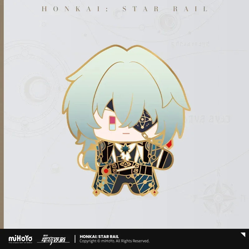 Honkai: Star Rail Chibi Doll Series Metal Pin Badge