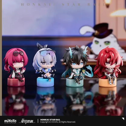 Honkai: Star Rail Owlbert's Reception Room Series Chibi Figure Kafka ACG Go Anime www.acg-go.com Argenti, Blade, Dan Heng • Imbibitor Lunae, Figure, Kafka, Silver Wolf