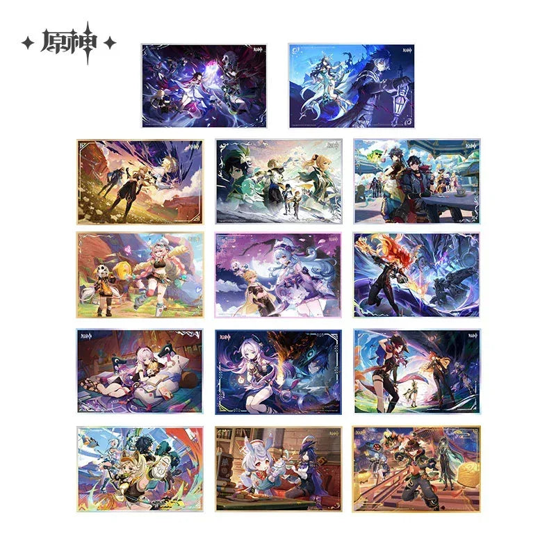 Genshin Impact Theme Series Acrylic Shikishi Cardboard The Exquisite Night Chimes ACG Go Anime www.acg-go.com Alhaitham, Art Decor, Cardboard, Cyno, Event Artwork, Hu Tao, Kaveh, Nahida, Neuvillette, Tighnari, Wanderer, Wriothesley, Xiao, Yelan