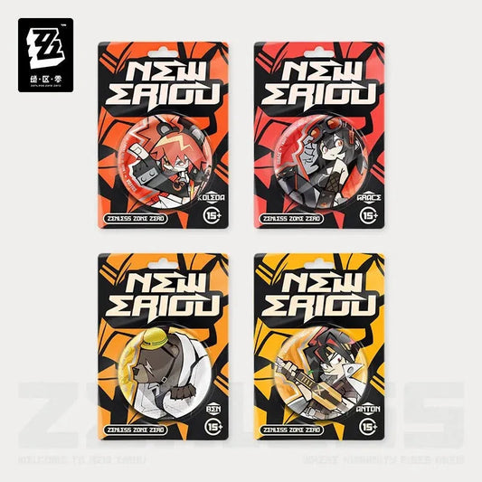 Zenless Zone Zero New Eridu Series Belobog Heavy Industries Chibi Tinplate Badge