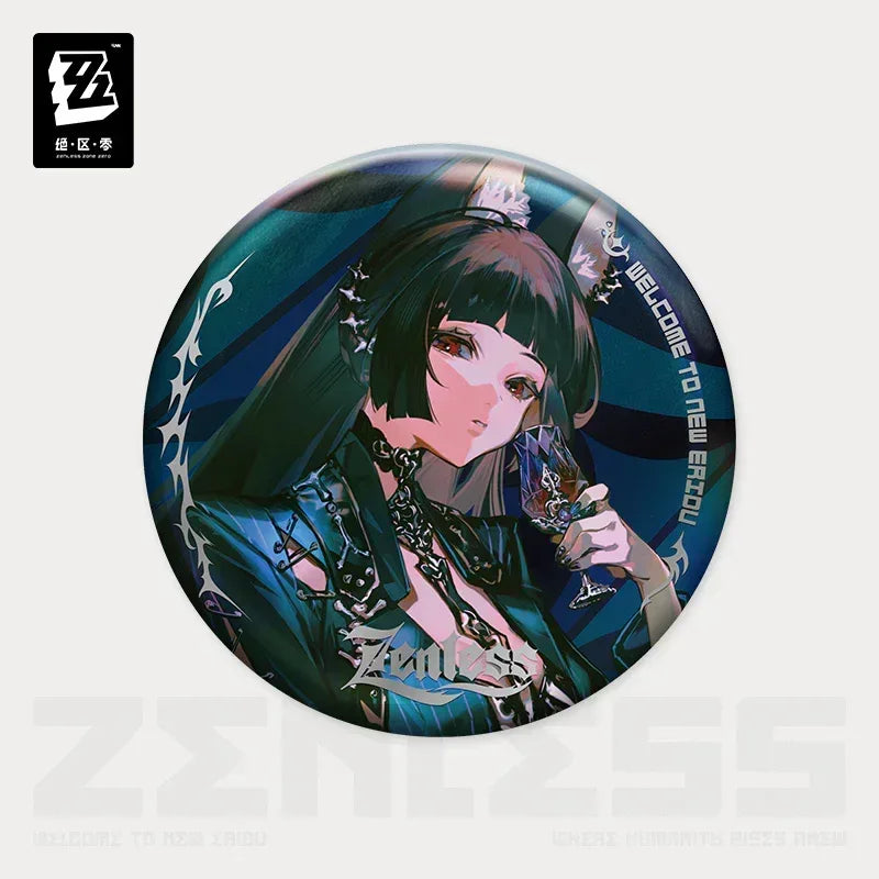 Zenless Zone Zero Concerto Channel Series A Storm of Falling Stars Merch Badge Hoshimi Miyabi ACG Go Anime www.acg-go.com Art Decor, Asaba Harumasa, Badge, Belle, Hoshimi Miyabi, Tsukishiro Yanagi, Wise