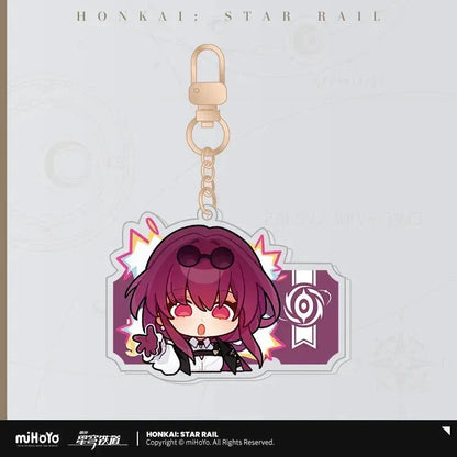 Honkai: Star Rail Pom-Pom Exhibition Series Acrylic Keychain Kafka ACG Go Anime www.acg-go.com Acheron, Aglaea, Anaxa, Argenti, Aventurine, Black Swan, Blade, Boothill, Caelus, Castorice, Cerydra, Cipher, Dan Heng, Dan Heng • Imbibitor Lunae, Dr. Ratio, Firefly, Fu Xuan, Fugue, Huohuo, Hyacine, Hysilens, Jade, Jing Yuan, Jingliu, Kafka, Luocha, March 7th, Mydei, Pendant & Keychain, Phainon, Robin, Ruan Mei, Sam, Seele, Silver Wolf, Sparkle, Stelle, Sunday, The Herta, Topaz, Trailblazer, Tribbie