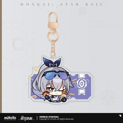 Honkai: Star Rail Pom-Pom Exhibition Series Acrylic Keychain Silver Wolf ACG Go Anime www.acg-go.com Acheron, Aglaea, Anaxa, Argenti, Aventurine, Black Swan, Blade, Boothill, Caelus, Castorice, Cerydra, Cipher, Dan Heng, Dan Heng • Imbibitor Lunae, Dr. Ratio, Firefly, Fu Xuan, Fugue, Huohuo, Hyacine, Hysilens, Jade, Jing Yuan, Jingliu, Kafka, Luocha, March 7th, Mydei, Pendant & Keychain, Phainon, Robin, Ruan Mei, Sam, Seele, Silver Wolf, Sparkle, Stelle, Sunday, The Herta, Topaz, Trailblazer, Tribbie