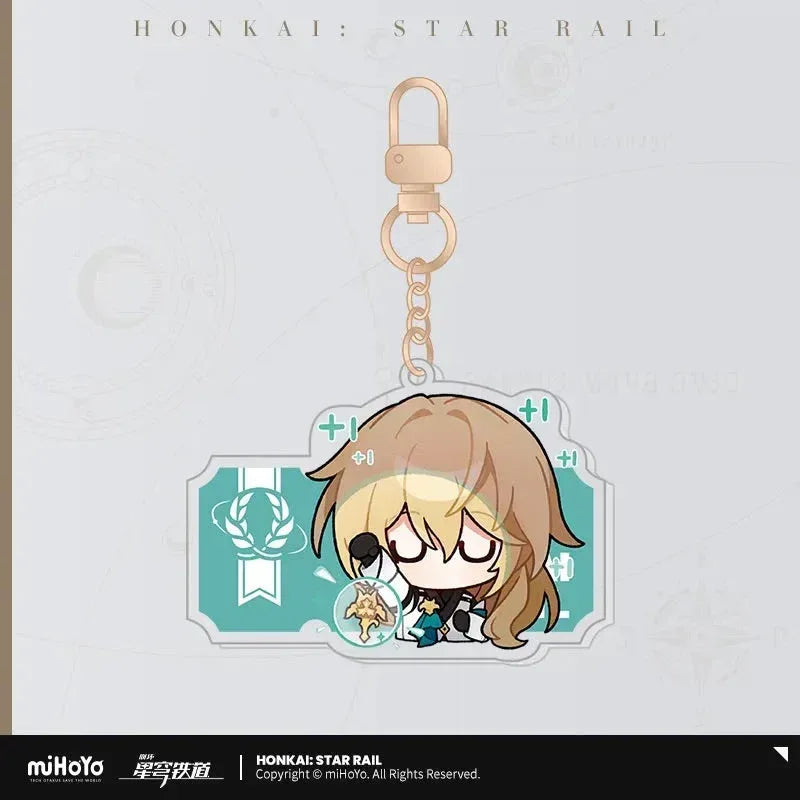 Honkai: Star Rail Pom-Pom Exhibition Series Acrylic Keychain Luocha ACG Go Anime www.acg-go.com Acheron, Aglaea, Anaxa, Argenti, Aventurine, Black Swan, Blade, Boothill, Caelus, Castorice, Cerydra, Cipher, Dan Heng, Dan Heng • Imbibitor Lunae, Dr. Ratio, Firefly, Fu Xuan, Fugue, Huohuo, Hyacine, Hysilens, Jade, Jing Yuan, Jingliu, Kafka, Luocha, March 7th, Mydei, Pendant & Keychain, Phainon, Robin, Ruan Mei, Sam, Seele, Silver Wolf, Sparkle, Stelle, Sunday, The Herta, Topaz, Trailblazer, Tribbie