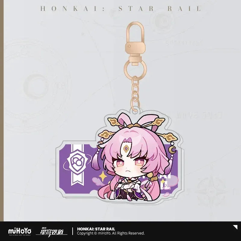 Honkai: Star Rail Pom-Pom Exhibition Series Acrylic Keychain Fu Xuan ACG Go Anime www.acg-go.com Acheron, Aglaea, Anaxa, Argenti, Aventurine, Black Swan, Blade, Boothill, Caelus, Castorice, Cerydra, Cipher, Dan Heng, Dan Heng • Imbibitor Lunae, Dr. Ratio, Firefly, Fu Xuan, Fugue, Huohuo, Hyacine, Hysilens, Jade, Jing Yuan, Jingliu, Kafka, Luocha, March 7th, Mydei, Pendant & Keychain, Phainon, Robin, Ruan Mei, Sam, Seele, Silver Wolf, Sparkle, Stelle, Sunday, The Herta, Topaz, Trailblazer, Tribbie