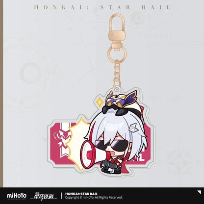 Honkai: Star Rail Pom-Pom Exhibition Series Acrylic Keychain Topaz ACG Go Anime www.acg-go.com Acheron, Aglaea, Anaxa, Argenti, Aventurine, Black Swan, Blade, Boothill, Caelus, Castorice, Cerydra, Cipher, Dan Heng, Dan Heng • Imbibitor Lunae, Dr. Ratio, Firefly, Fu Xuan, Fugue, Huohuo, Hyacine, Hysilens, Jade, Jing Yuan, Jingliu, Kafka, Luocha, March 7th, Mydei, Pendant & Keychain, Phainon, Robin, Ruan Mei, Sam, Seele, Silver Wolf, Sparkle, Stelle, Sunday, The Herta, Topaz, Trailblazer, Tribbie
