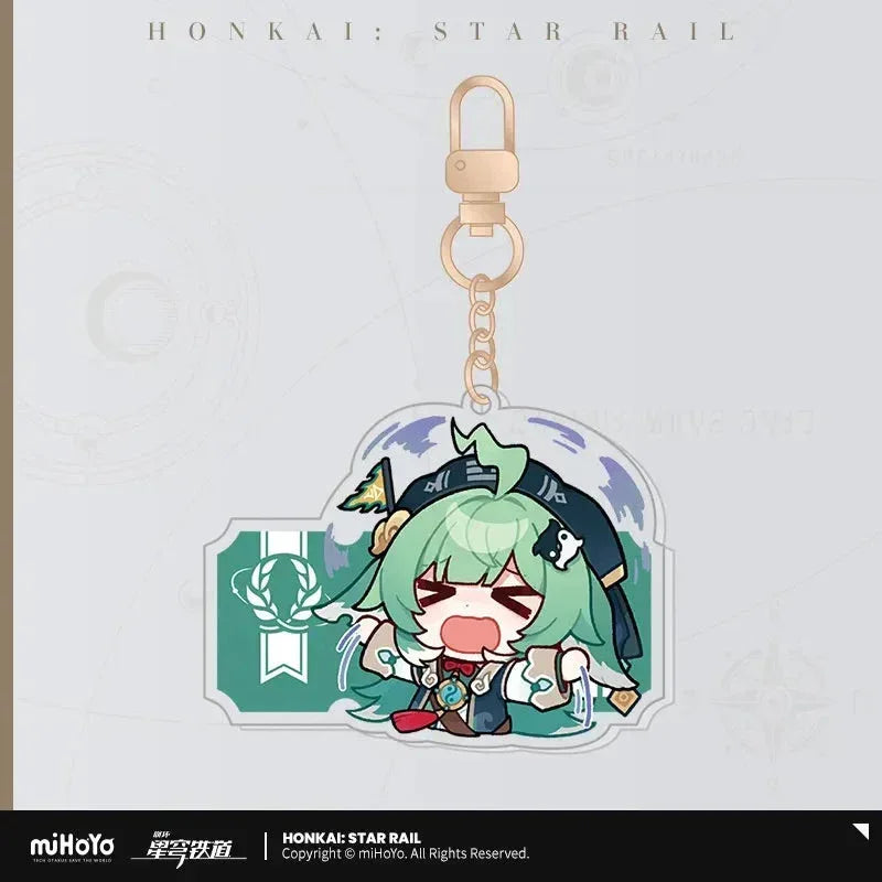 Honkai: Star Rail Pom-Pom Exhibition Series Acrylic Keychain Huohuo ACG Go Anime www.acg-go.com Acheron, Aglaea, Anaxa, Argenti, Aventurine, Black Swan, Blade, Boothill, Caelus, Castorice, Cerydra, Cipher, Dan Heng, Dan Heng • Imbibitor Lunae, Dr. Ratio, Firefly, Fu Xuan, Fugue, Huohuo, Hyacine, Hysilens, Jade, Jing Yuan, Jingliu, Kafka, Luocha, March 7th, Mydei, Pendant & Keychain, Phainon, Robin, Ruan Mei, Sam, Seele, Silver Wolf, Sparkle, Stelle, Sunday, The Herta, Topaz, Trailblazer, Tribbie