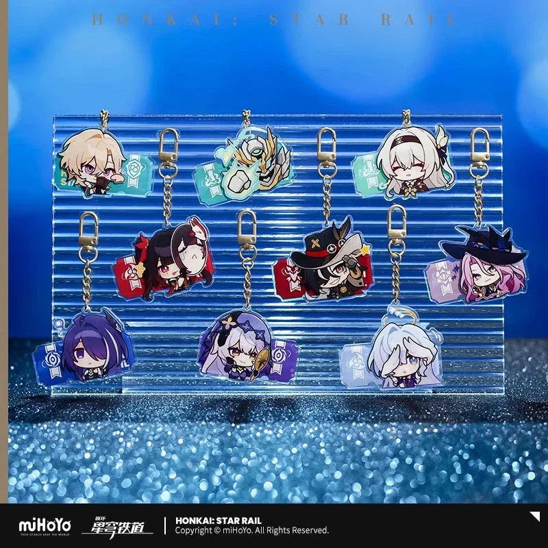 Pom-Pom Exhibition Series Acrylic Keychain Honkai: Star Rail Sunday (B) ACG Go Anime www.acg-go.com Acheron, Aglaea, Anaxa, Argenti, Aventurine, Black Swan, Blade, Boothill, Caelus, Castorice, Cerydra, Cipher, Dan Heng, Dan Heng • Imbibitor Lunae, Dr. Ratio, Firefly, Fu Xuan, Fugue, Huohuo, Hyacine, Hysilens, Jade, Jing Yuan, Jingliu, Kafka, Luocha, March 7th, Mydei, Pendant & Keychain, Phainon, Robin, Ruan Mei, Sam, Seele, Silver Wolf, Sparkle, Stelle, Sunday, The Herta, Topaz, Trailblazer, Tribbie