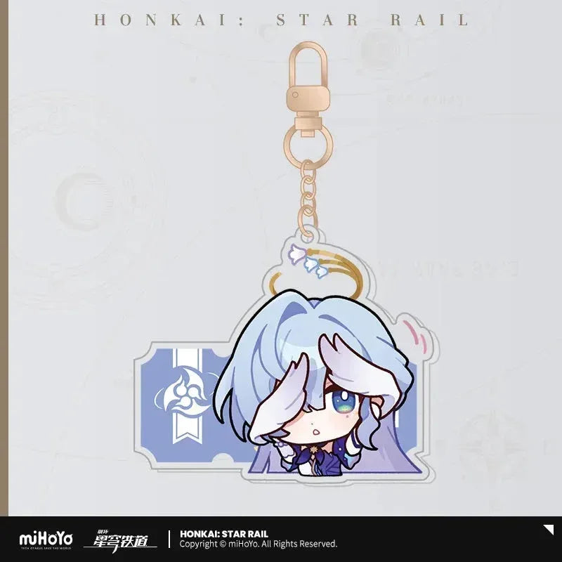 Honkai: Star Rail Pom-Pom Exhibition Series Acrylic Keychain Robin ACG Go Anime www.acg-go.com Acheron, Aglaea, Anaxa, Argenti, Aventurine, Black Swan, Blade, Boothill, Caelus, Castorice, Cerydra, Cipher, Dan Heng, Dan Heng • Imbibitor Lunae, Dr. Ratio, Firefly, Fu Xuan, Fugue, Huohuo, Hyacine, Hysilens, Jade, Jing Yuan, Jingliu, Kafka, Luocha, March 7th, Mydei, Pendant & Keychain, Phainon, Robin, Ruan Mei, Sam, Seele, Silver Wolf, Sparkle, Stelle, Sunday, The Herta, Topaz, Trailblazer, Tribbie