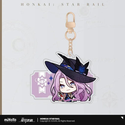 Honkai: Star Rail Pom-Pom Exhibition Series Acrylic Keychain Jade ACG Go Anime www.acg-go.com Acheron, Aglaea, Anaxa, Argenti, Aventurine, Black Swan, Blade, Boothill, Caelus, Castorice, Cerydra, Cipher, Dan Heng, Dan Heng • Imbibitor Lunae, Dr. Ratio, Firefly, Fu Xuan, Fugue, Huohuo, Hyacine, Hysilens, Jade, Jing Yuan, Jingliu, Kafka, Luocha, March 7th, Mydei, Pendant & Keychain, Phainon, Robin, Ruan Mei, Sam, Seele, Silver Wolf, Sparkle, Stelle, Sunday, The Herta, Topaz, Trailblazer, Tribbie