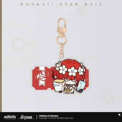 Honkai: Star Rail Pom-Pom Exhibition Series Acrylic Keychain Tribbie ACG Go Anime www.acg-go.com Acheron, Aglaea, Anaxa, Argenti, Aventurine, Black Swan, Blade, Boothill, Caelus, Castorice, Cerydra, Cipher, Dan Heng, Dan Heng • Imbibitor Lunae, Dr. Ratio, Firefly, Fu Xuan, Fugue, Huohuo, Hyacine, Hysilens, Jade, Jing Yuan, Jingliu, Kafka, Luocha, March 7th, Mydei, Pendant & Keychain, Phainon, Robin, Ruan Mei, Sam, Seele, Silver Wolf, Sparkle, Stelle, Sunday, The Herta, Topaz, Trailblazer, Tribbie