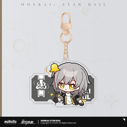Pom-Pom Exhibition Series Acrylic Keychain Honkai: Star Rail Trailblazer Stelle (Female) ACG Go Anime
