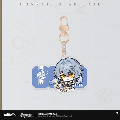 Honkai: Star Rail Pom-Pom Exhibition Series Acrylic Keychain Sunday (B) ACG Go Anime www.acg-go.com Acheron, Aglaea, Anaxa, Argenti, Aventurine, Black Swan, Blade, Boothill, Caelus, Castorice, Cerydra, Cipher, Dan Heng, Dan Heng • Imbibitor Lunae, Dr. Ratio, Firefly, Fu Xuan, Fugue, Huohuo, Hyacine, Hysilens, Jade, Jing Yuan, Jingliu, Kafka, Luocha, March 7th, Mydei, Pendant & Keychain, Phainon, Robin, Ruan Mei, Sam, Seele, Silver Wolf, Sparkle, Stelle, Sunday, The Herta, Topaz, Trailblazer, Tribbie