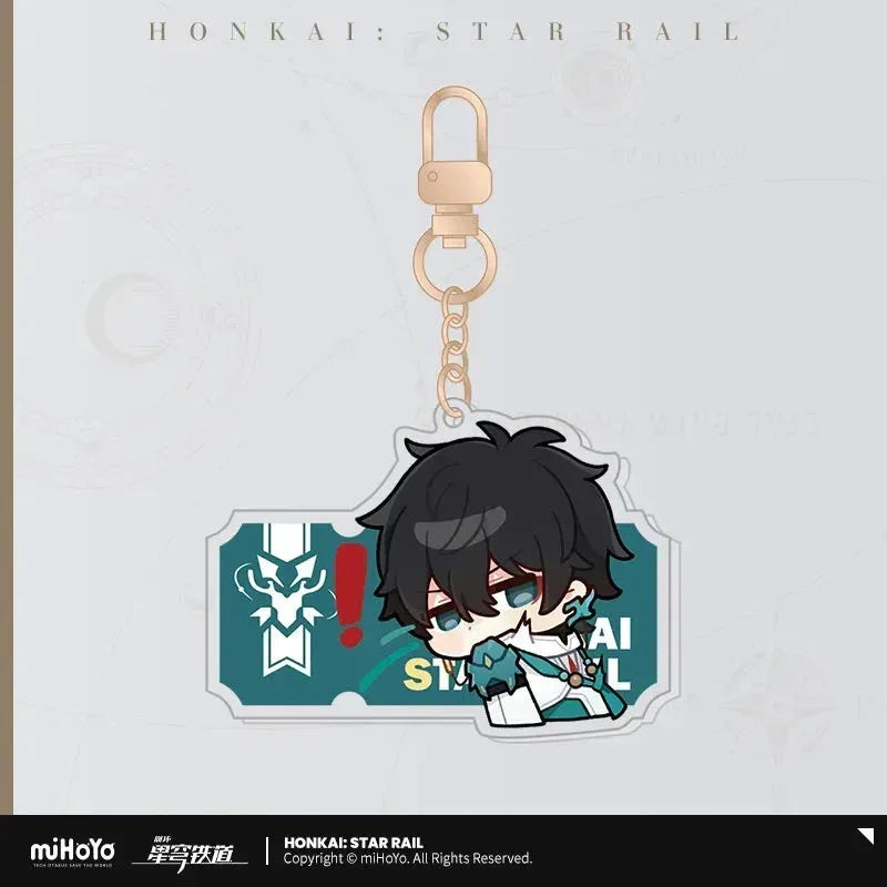 Honkai: Star Rail Pom-Pom Exhibition Series Acrylic Keychain Dan Heng ACG Go Anime www.acg-go.com Acheron, Aglaea, Anaxa, Argenti, Aventurine, Black Swan, Blade, Boothill, Caelus, Castorice, Cerydra, Cipher, Dan Heng, Dan Heng • Imbibitor Lunae, Dr. Ratio, Firefly, Fu Xuan, Fugue, Huohuo, Hyacine, Hysilens, Jade, Jing Yuan, Jingliu, Kafka, Luocha, March 7th, Mydei, Pendant & Keychain, Phainon, Robin, Ruan Mei, Sam, Seele, Silver Wolf, Sparkle, Stelle, Sunday, The Herta, Topaz, Trailblazer, Tribbie